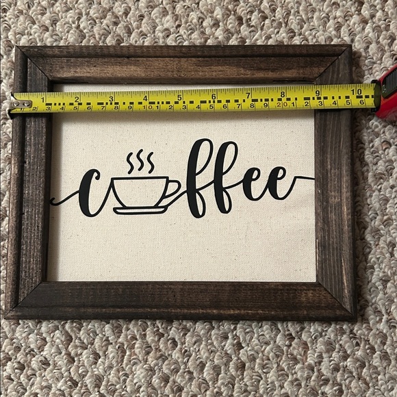 Rustic Brown Coffee Sign - Picture 3 of 4